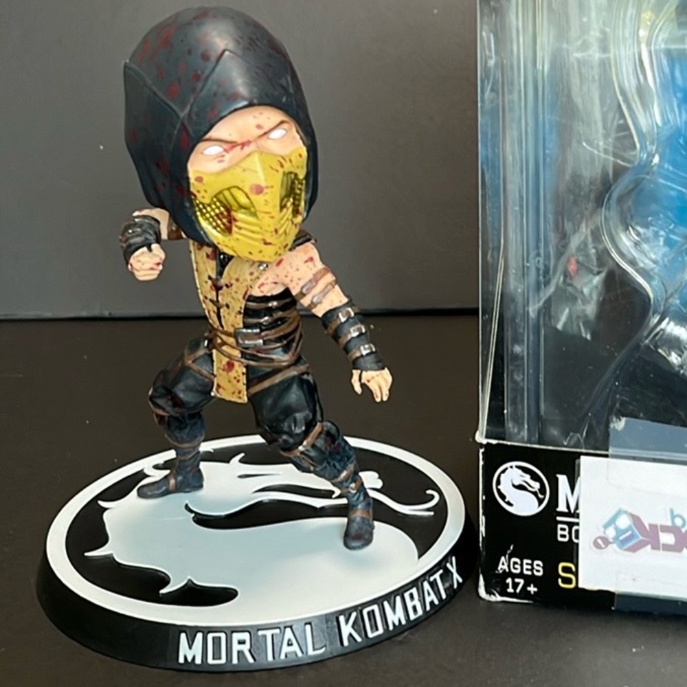 Mortal Kombat X Bloody Exclusive Scorpion 6 Inch Bobble Head Figure